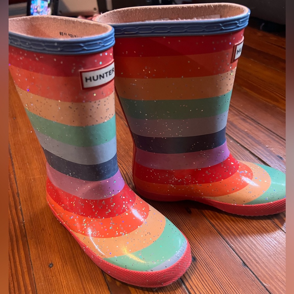 Rainbow hunter boots  .